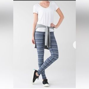 Lululemon Wunder Under III Space Dye Twist Sapphire Blue Multi Size 4 28”